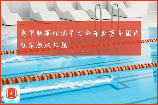 意甲联赛转播平台公布新赛季国内独家版权归属